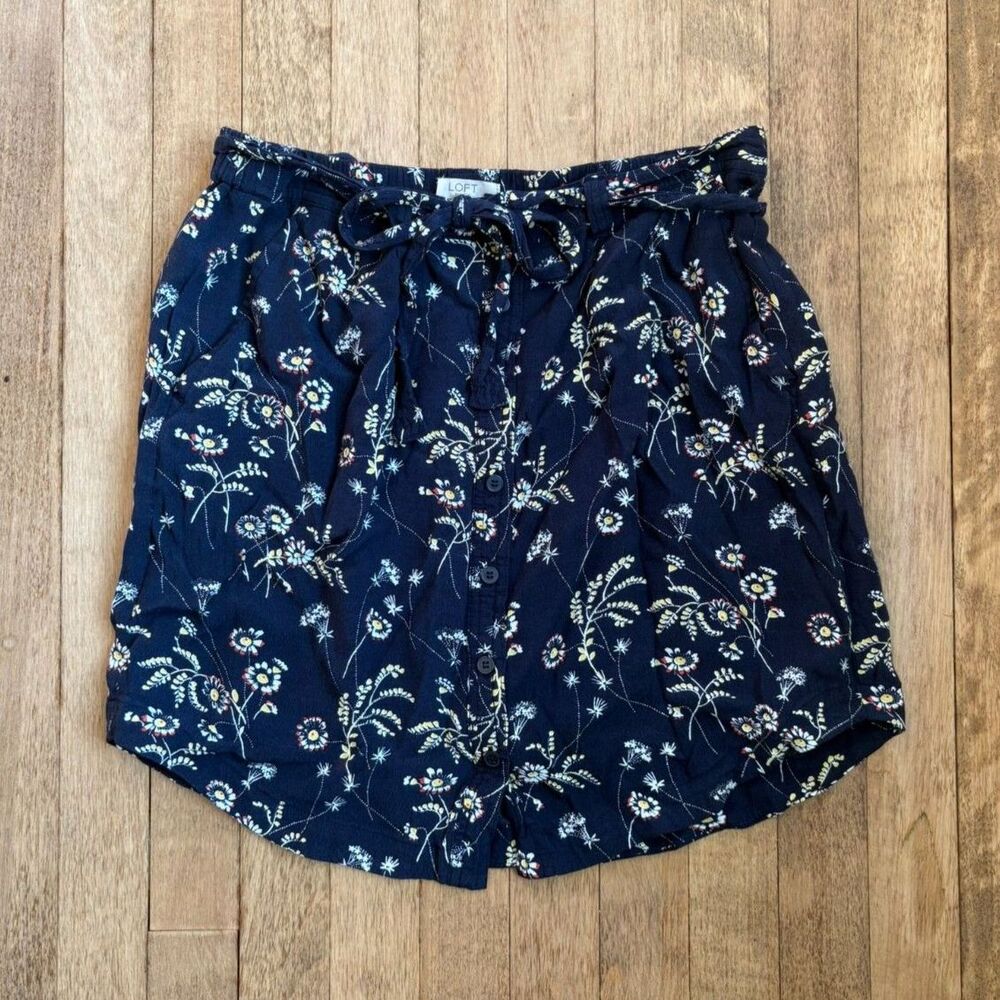 Ann Taylor Loft Floral Mini Skirt